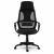 Praga black mesh ergonomic office chair front view
