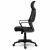 Praga black mesh ergonomic office chair side view