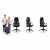 Praga micro mesh ergonomic office swivel chair black 120968624