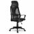 Praga black mesh ergonomic office chair rear side view