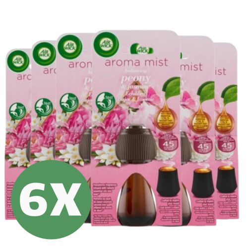 Náplň do aróma difuzéra - pivonka a jazmín 6x20ml