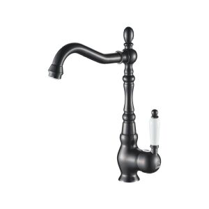 CasaBlanca LORA BLO4A-N retro konyhai mosogató csaptelep, fekete kivitelben