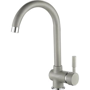 GREY4H magas kifolyós konyhai csaptelep, szürke gránit kivitel