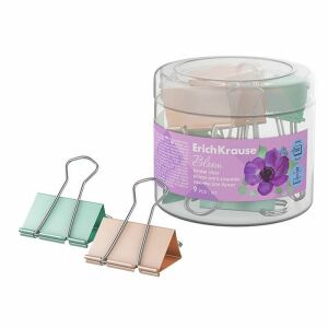 Erich Krause Binder csipesz szett - 32 mm 9 darabos - pasztell színek 120995173 - Erich Krause