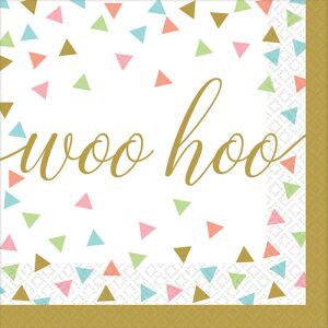 Konfetti Woo Hoo szalvéta 36 db-os 25x25 cm 120999329 - Szalvéta