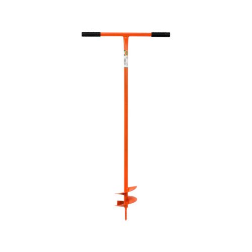 FLO burghiu manual pentru pământ de 140 mm, portocaliu, cu mâner în formă de T