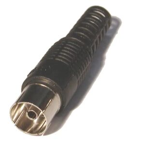 TV koaxiális antenna aljzat, női, egyenes, műanyag, fehér 121009777 - Koax csatlakozó