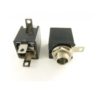 Cabletech 6,3 mm mono jack aljzat, négyzetes panelre szerelhető 121009791 - Cabletech