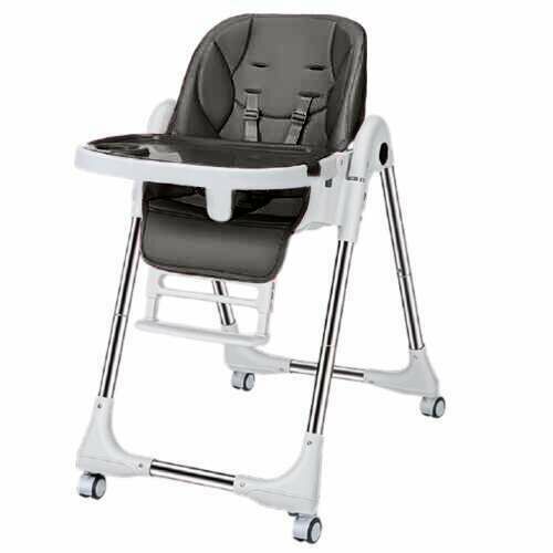 Pepita Milu foldable multi-functional high chair in grey color