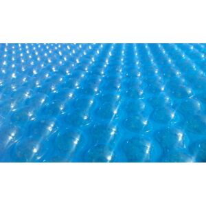 LUX 400 medence szolártakaró, kék buborékfólia, ferde nézet - Medence és strandjáték