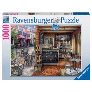 Ravensburger 1000 piece jigsaw puzzle, Quaint Cafe, coffee shop, cafe, puzzle for adults - Ravensburger Puzzle