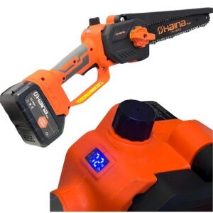 Haina Dupla Akkus 8" Láncfűrész 3db Láncos 2db Láncvezetővel Automata Olajozással 62V HM-6822