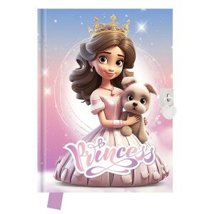 Emlékkönyv JUNIOR Princess szív alakú lakattal 122976680
