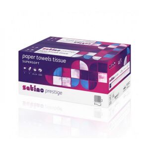 Satino Wepa Prestige V hajtogatott kéztörlő 2 rétegű, cellulóz 25x23cm, 3000 lap/karton 122366562 - Papírtörlő