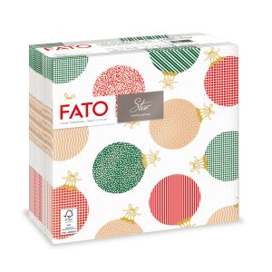 Fato Star servetel de Craciun Bubble Gold 2 straturi 38x38cm 40 bucati/pachet 122366705 - FATO Șervețele