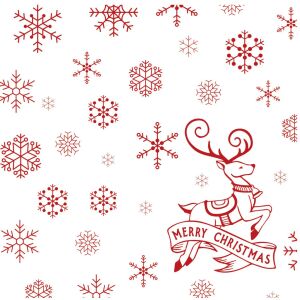 Fato Sztár karácsonyi szalvéta Christmas Deer White 2 rétegű 38x38cm 40 szál/csomag 122366710 - FATO