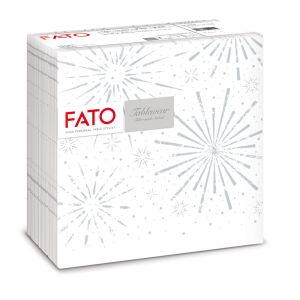 Fato Airlaid karácsonyi szalvéta 40x40cm Incanto Silver 50 lapos 122366747