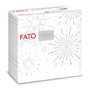 Fato Airlaid vianočný obrúsok 40x40cm Incanto Silver 50 listov 129980658 - FATO Servítky