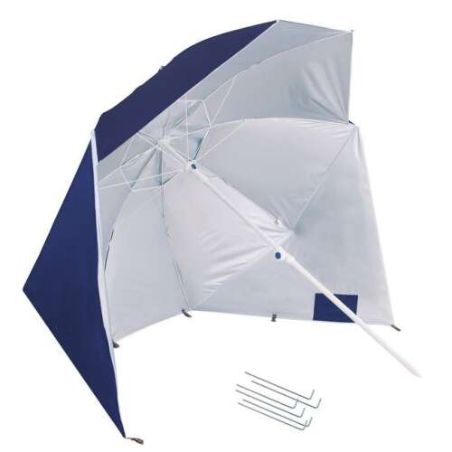Umbrelă de plajă, umbrelă de grădină, 180 cm, albastru