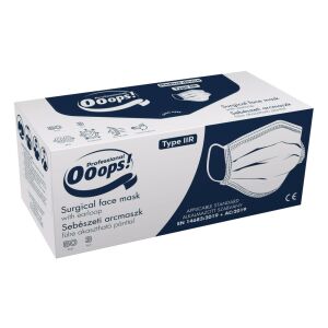Ooops! sebészeti szájmaszk doboz, Type IIR, 50 db, fülgumival - Ooops!