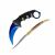 Set cutit karambit si cutit spaniol, otel inoxidabil,19 cm , albastru 121024641