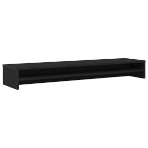 vidaXL fekete tölgy színű szerelt fa monitorállvány 100 x 24 x 13 cm 135828493