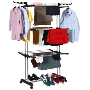 S DEPOT® függőleges összecsukható szárítóállvány ruhaszárításhoz, ágytakarók, cipők, kanapéhuzatok szárításához, fekete