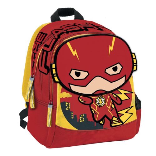 Flash Chibby óvodai hátizsák, piros és sárga rajzfilm minta
