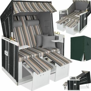 TecTake Plážové Ležadlo - Dvojsedadlo s Úložným Priestorom 121048778