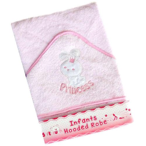 Soft Touch rózsaszín kapucnis törölköző nyuszi mintával csecsemőknek