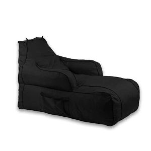 Fekete Pufrelax Player Gamer babzsákfotel, víztaszító huzattal, Memory Mix szivacspelyhekkel töltve - Babzsákfotel & Ülőke