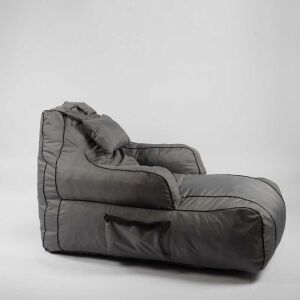 Szürke Pufrelax Player Gamer babzsák fotel Memory Mix szivacs töltettel - Babzsákfotel & Ülőke