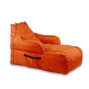 Pufrelax Player Gamer babzsák fotel neon narancssárga színben, víztaszító huzattal, Memory Mix szivacspelyhekkel töltve - Babzsákfotel & Ülőke