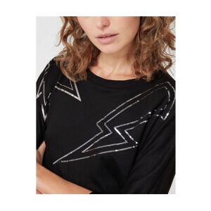 Q/S top negru cu mânecă 3/4 pentru femei – L 128089079 - Îmbrăcăminte pentru femei