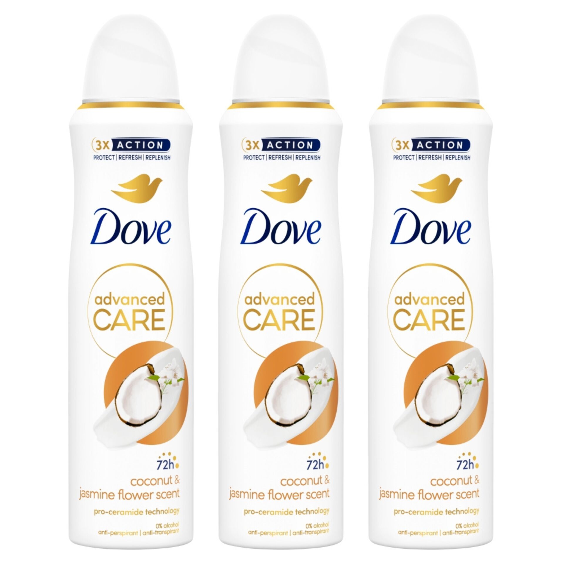 E-shop Dove Advanced Care dámsky dezodorant s vôňou kokosu a kvetov jazm...