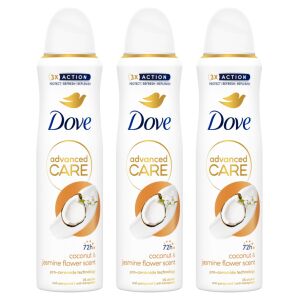 Dove Advanced Care női Dezodor Kókusz és Jázmin Flower Scent 3x150ml 121133867 - Dezodor