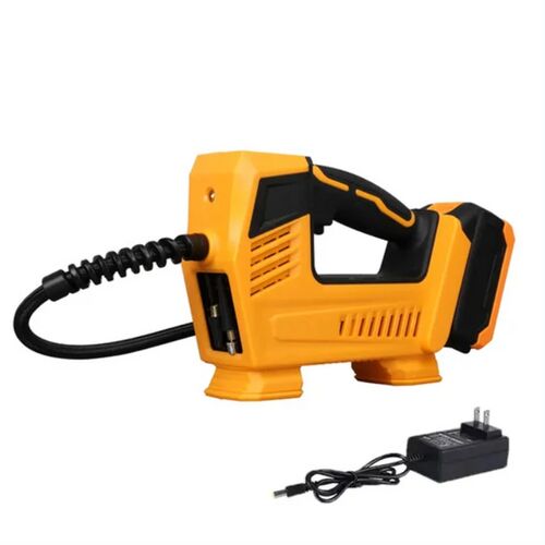 Flinke FK-8049 48V akkumulátoros kompresszor, sárga és fekete színben, töltővel