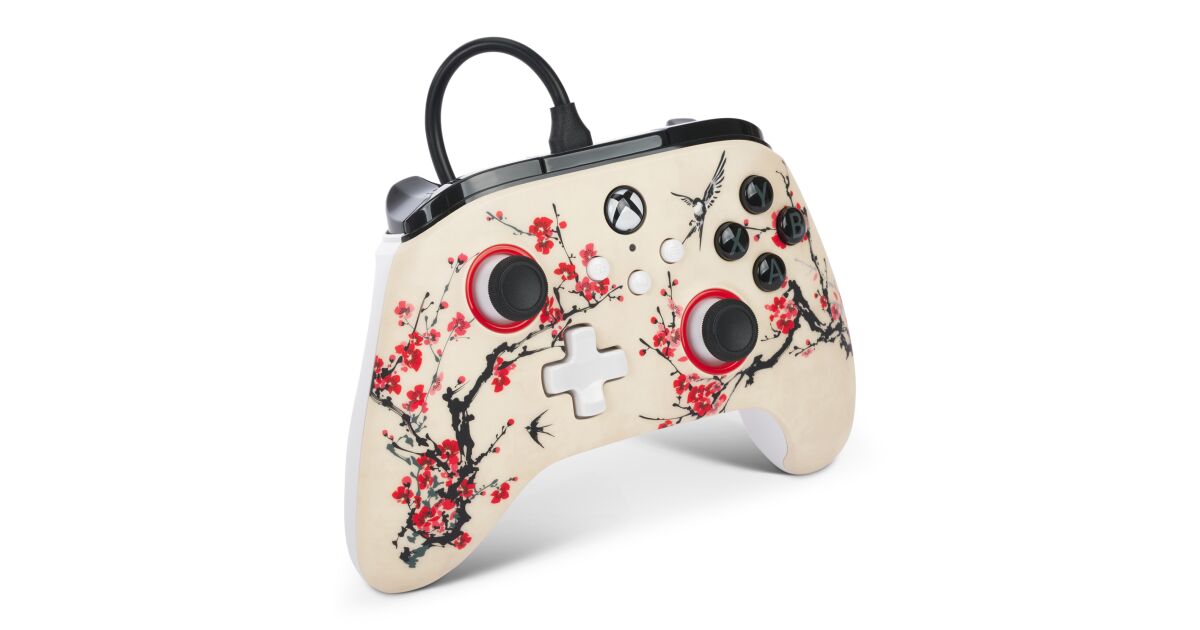 Кабелен контролер, PowerA Advantage Wired, Xbox Series X, S, Xbox One, PC, Warriors Nirvana 121140856