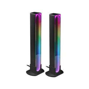 Tracer Ambience Smart Vibe RGB Schreibtischlampen Set, Schwarz - Tracer