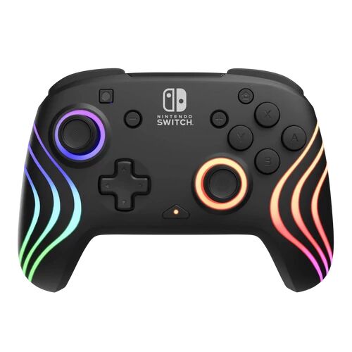 Controller wireless PDP Afterglow Wave pentru Nintendo Switch cu iluminare RGB LED