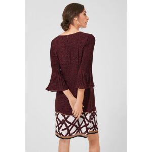 s.Oliver Mintás Női Ruha - Bordó-Fehér - 36 126940770 - S.Oliver