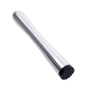 Sitko na limonádu Koopman International, nerez, 2,5x17 cm, strieborné 121146440 - Súpravy na prípravu koktailov