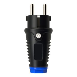 Zástrčka s uzemnením, schuko 16 A 250 V ~, Guma, IP54 121157022 - Commel