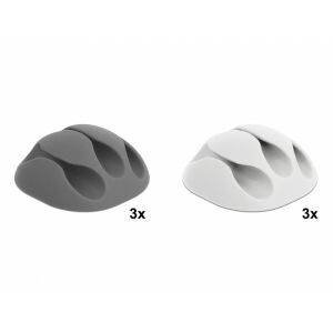 Delock Kábeltartó három kábelrendezovel 6 darabos készlet (18297)