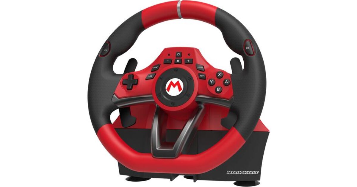 Hori Racing Wheel Pro Deluxe, Mario Kart Edition for Nintendo Switch ...
