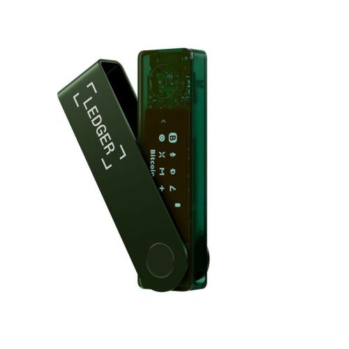 Portofel hardware Ledger Nano X Emerald Green pentru criptomonede