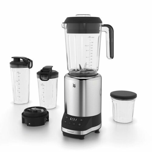 Blender multifunctional WMF Kult Pro Blender de inalta performanta, 30.000 rpm, aparat de smoothie, blender, functie de zdrobire a ghetii, 4 vase de blender cu inchidere la pachet 121166779