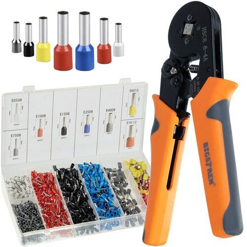 Bigstrene 22717 Ferrule Crimping Tool Set with 1200 Sleeves