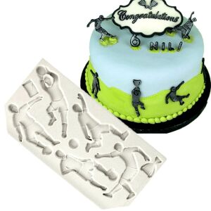 Szilikon Forma - 3D Sportolók - Tortádíszítéshez 129805514 - Főzőedény & Sütőedény