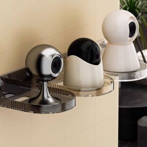 Rafturi de perete pentru camere de supraveghere, acril transparent, pentru 3 camere - Rafturi